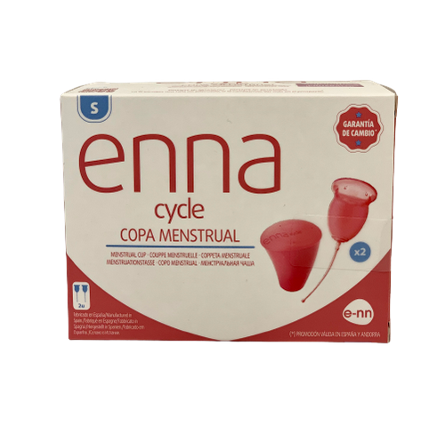 COPA MENSTRUAL ENNA CYCLE ORIGINAL TALLA S 2UDS + ESTERILIZADOR