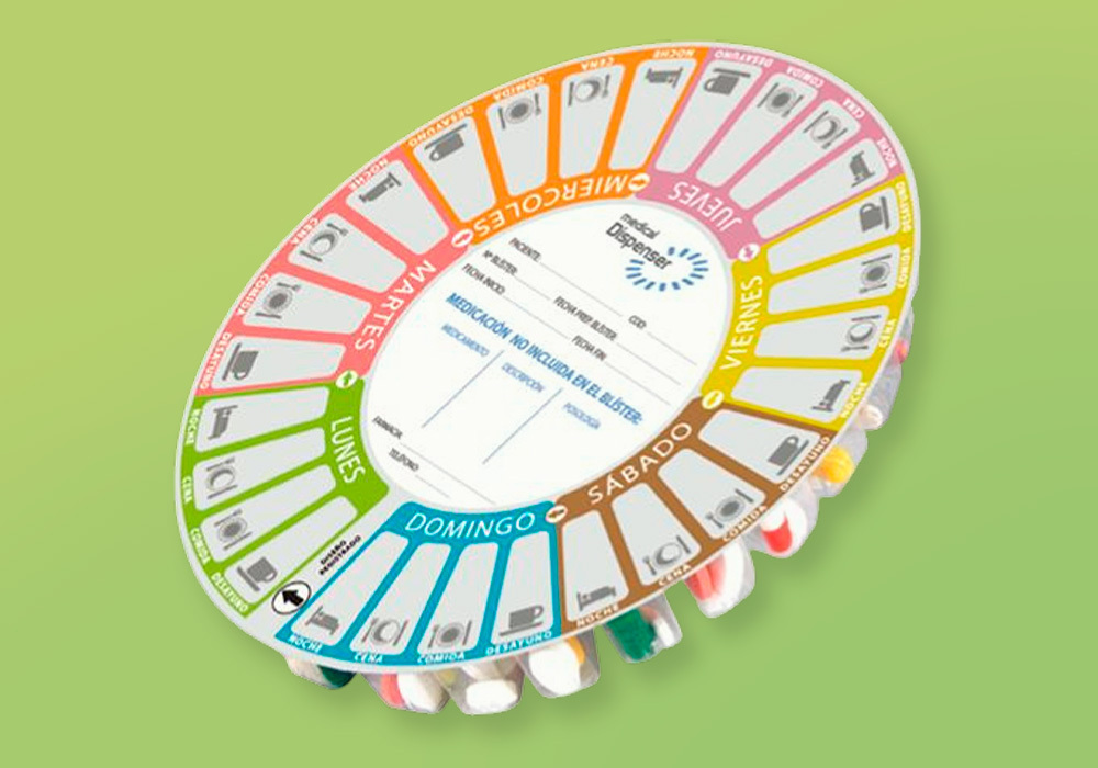 Dosificación de medicamentos SPD en Farmacia Serrano Elche, Alicante