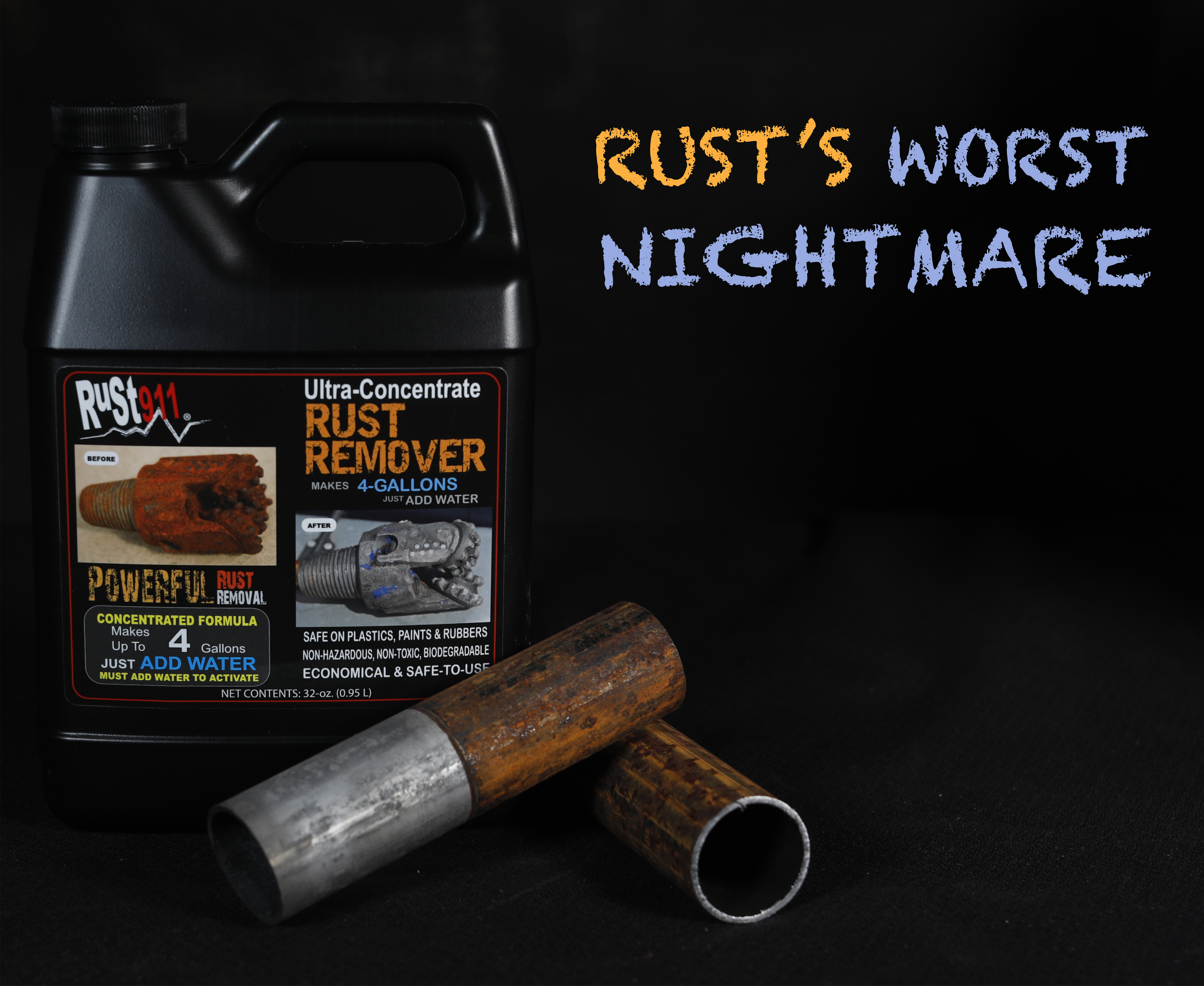 rust remover for metals and gas tanks