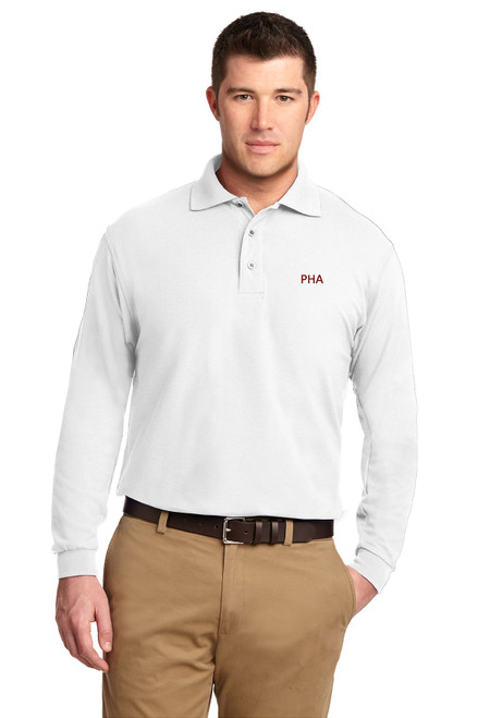 PHA Adult Unifrom Long Sleeve Shirt - White