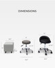 Nail Tech Stool Shorty by Belava compared with other stools