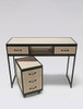 Compact Supply Cart with 3 Drawers in Old Style Oatmeal Cookie by Belava