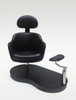 Belava Grace pedicure chair with footrest on platform base