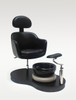 Belava Grace pedicure chair with removable TRIO foot spa bowl on platform