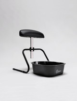 pair foot rest with light weight pedicure tub with disposable liner by Belava