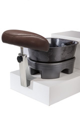 Mounting Bracket in Chrome with Custom Upholstery and Pro Foot Massager by Belava