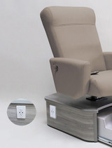 add electrical outlet with 2 USB ports for Belava Element Chair