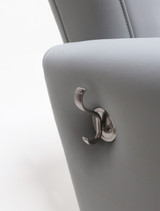 Essence with hook for client's purse or handbag