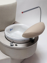 Luna Pedicure Chair by Belava Plumbed with lamp