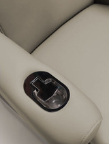 Impact chair recliner on arm rest