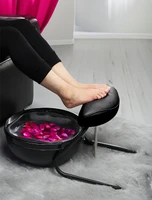 Free-Standing foot rest paired with the TRIO Foot Heater-Massager by Belava