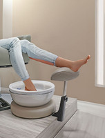 Pedicure Foot Rest with Mounting Bracket by Belava for your custom pedicure booth