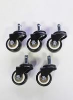 Casters - Heavy Duty - Pack of 5 Rubber Wheels for Belava Stools