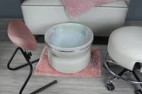 Round Bolster to elevate foot spa by Belava