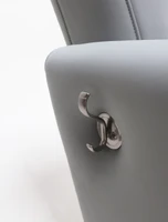 Essence includes a hook for your client's purse