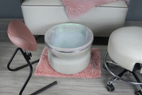 Round Bolster to elevate foot spa by Belava