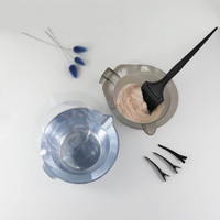 Hair Dye Brush and Bowl with 20x Disposable Liners