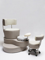 Luna Pedicure Chair by Belava Plumbed with Stool