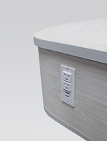 Element with built in power outlet