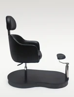 Side view of Belava Grace pedicure chair with adjustable footrest