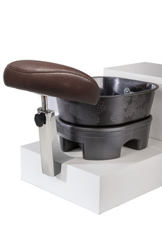 Mounting Bracket in Chrome with Custom Upholstery and Pro Foot Massager by Belava Mounting Bracket in Chrome with Custom Upholstery and Pro Foot Massager by Belava