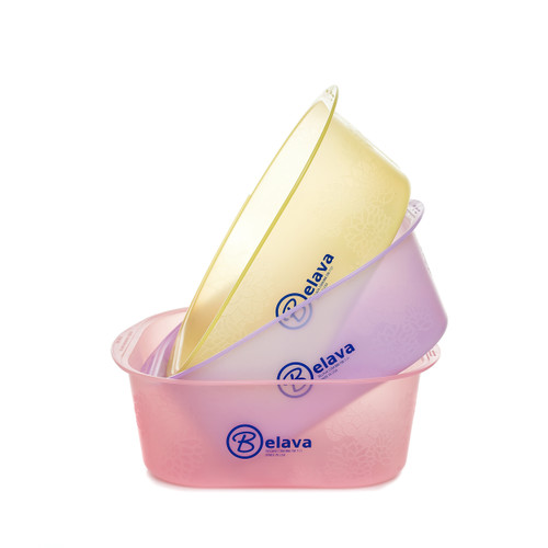 Lightweight colorful pedicure tubs by Belava