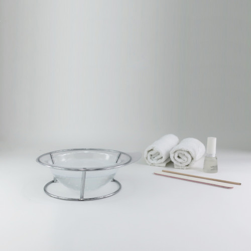 Metal Stand with 20 Disposable Liners for Manicure