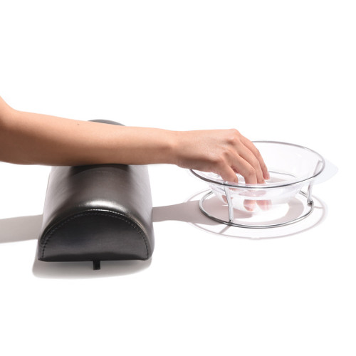 Hand rest for manicure soak services