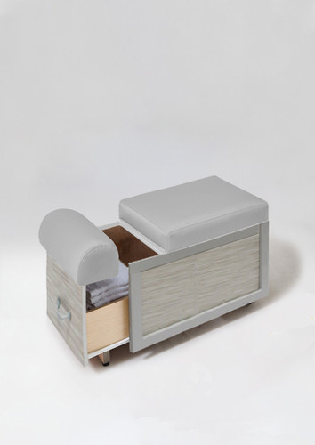 Elora Pedicure Dolly / Portable Pedicure Cart with Adjustable Foot Rest