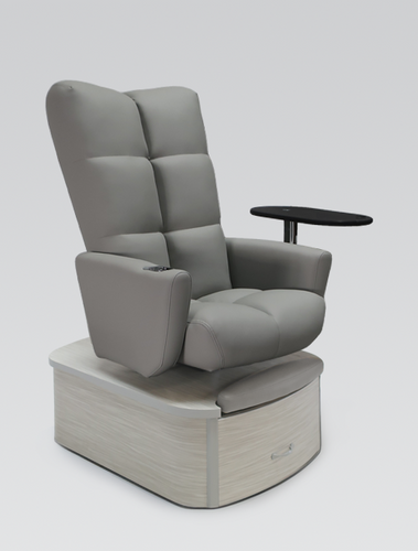 Pedicure Chair IMPACT in Grey | No-Plumbing | Ready-To-Ship