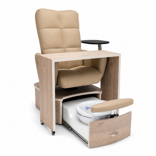 Table Over Impact Pedicure Chair Open Drawer Base by Belava