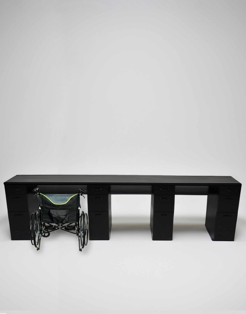 ADA compliant Triple Manicure Table