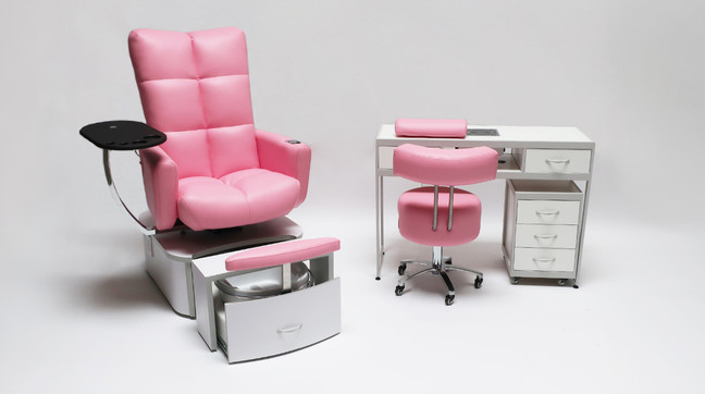 Pink-Perfection: Elevate your salon with pink pedicure chairs 