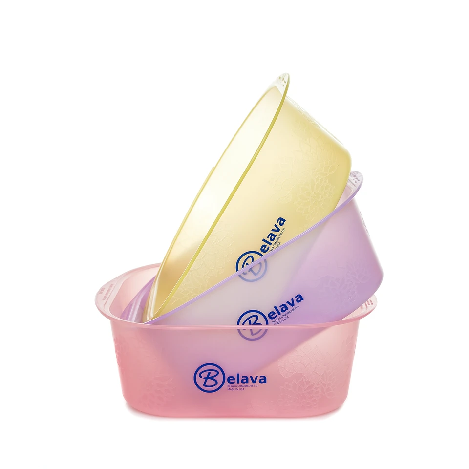 Lightweight colorful pedicure tubs by Belava
