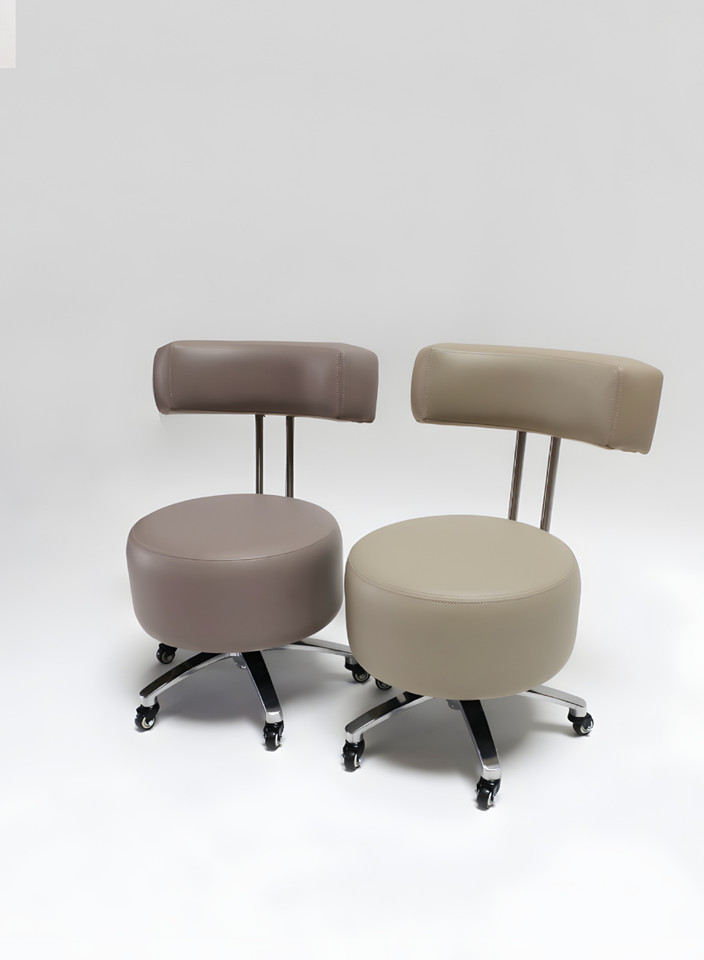 Luxury Salon Stools with Back Support | Pedicure Stool by Belava
