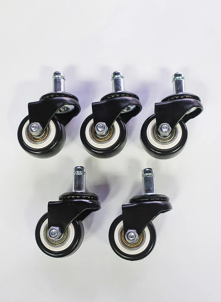 Casters - Heavy Duty - Pack of 5 Rubber Wheels for Belava Stools