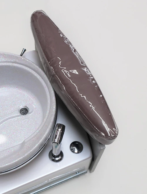 Foot rest clear cover for Impact Chair with Plumbing