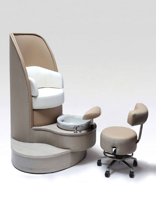Eclipse Pedicure Chair by Belava with Performer Stool