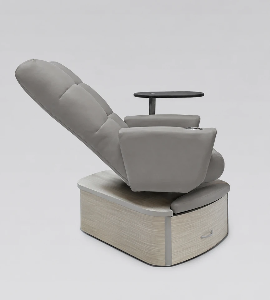 Pedicure Chair IMPACT in Grey | No-Plumbing | Ready-To-Ship
