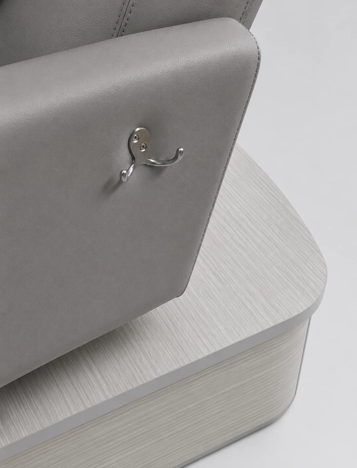 Pedicure Chair IMPACT in Grey | No-Plumbing | Ready-To-Ship