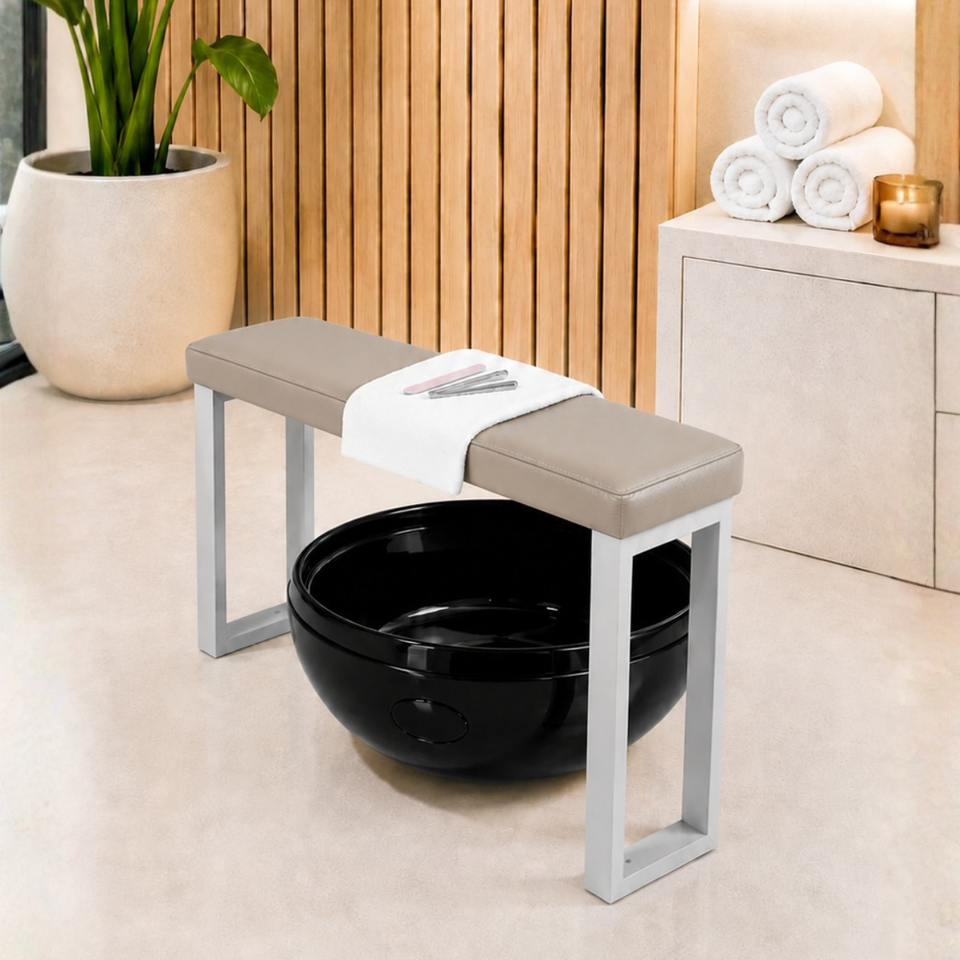 Petite Balance Foot Rest in Salon Setting
