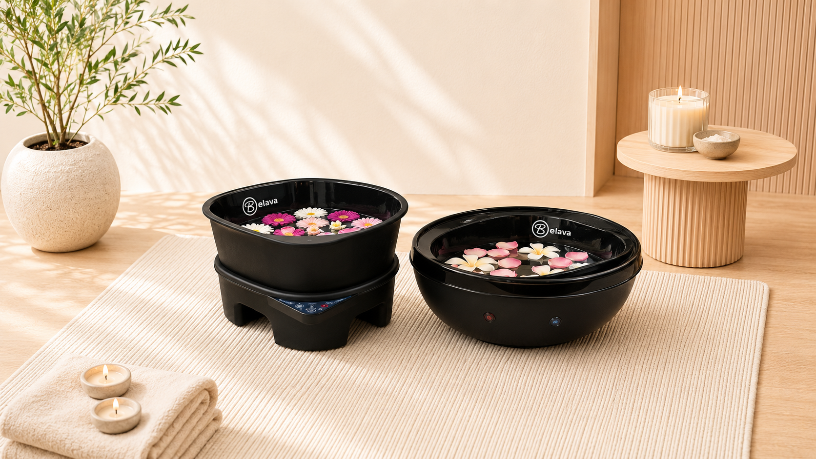 Belava PRO Foot Massager and Trio Foot Spa comparison