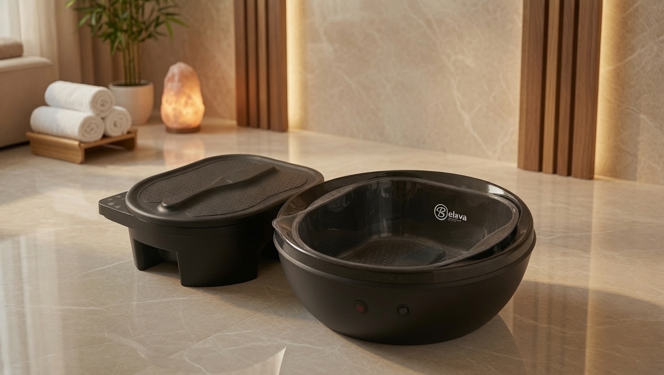 Belava PRO Foot Massager and Trio Foot Spa with heat and vibration