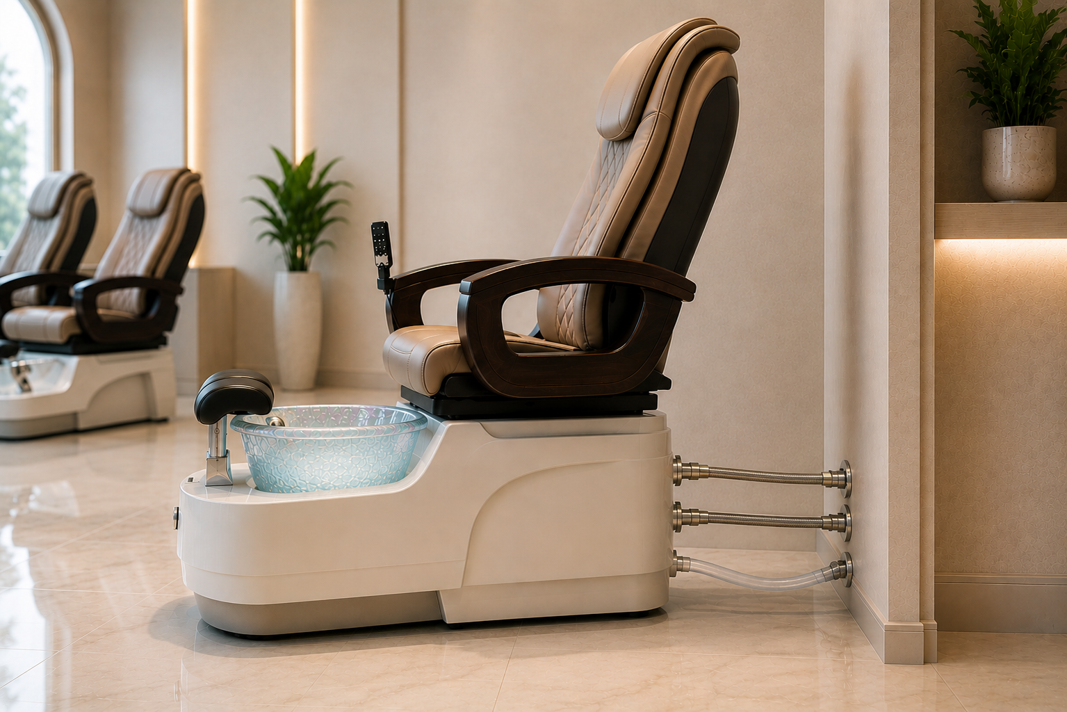 What Plumbing Means in a Pedicure Chair Setup