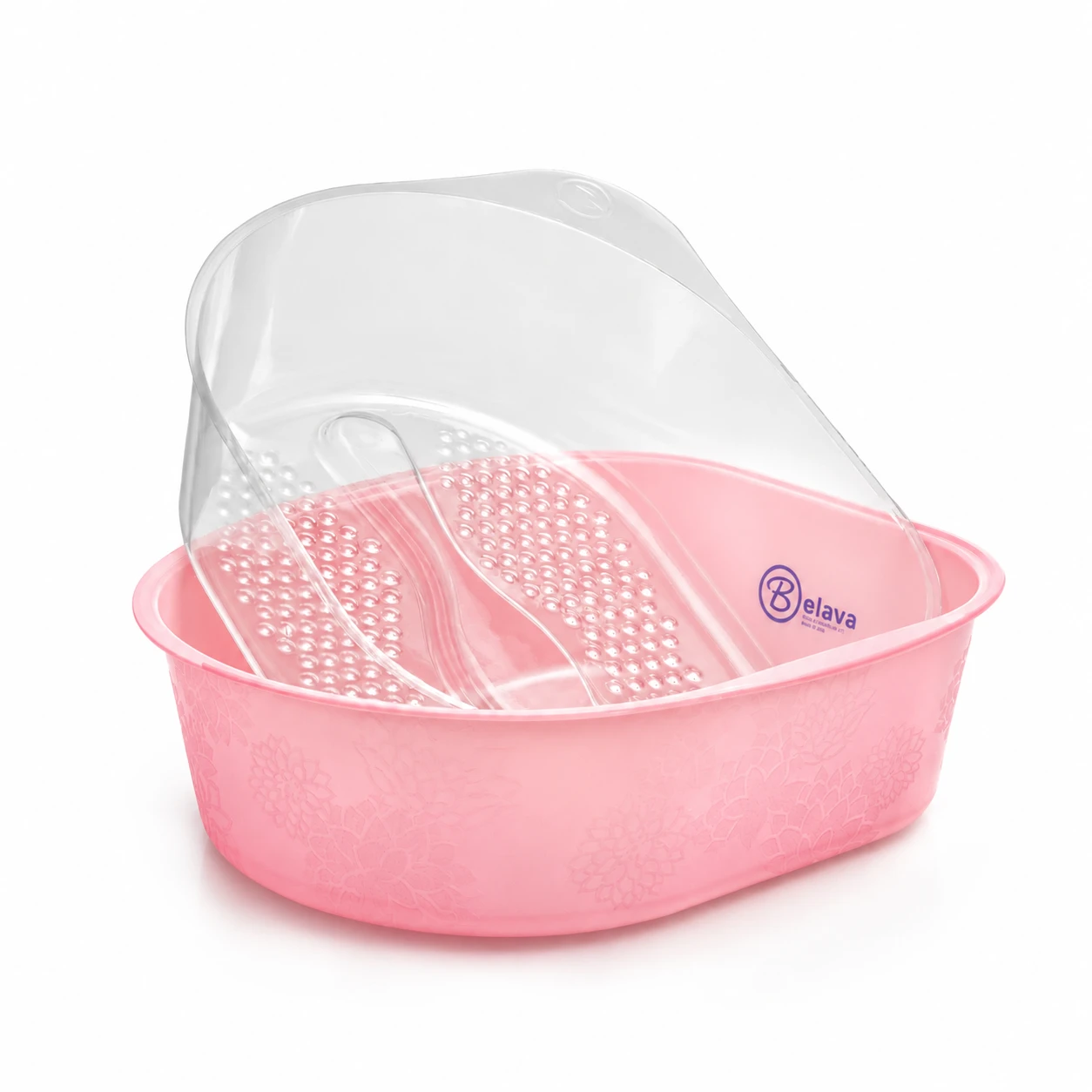 Belava Pedicure Tub with 20 Disposable Liners - Pink