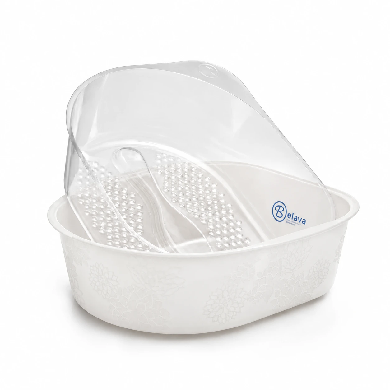 Belava Pedicure Tub with 20 Disposable Liners - White