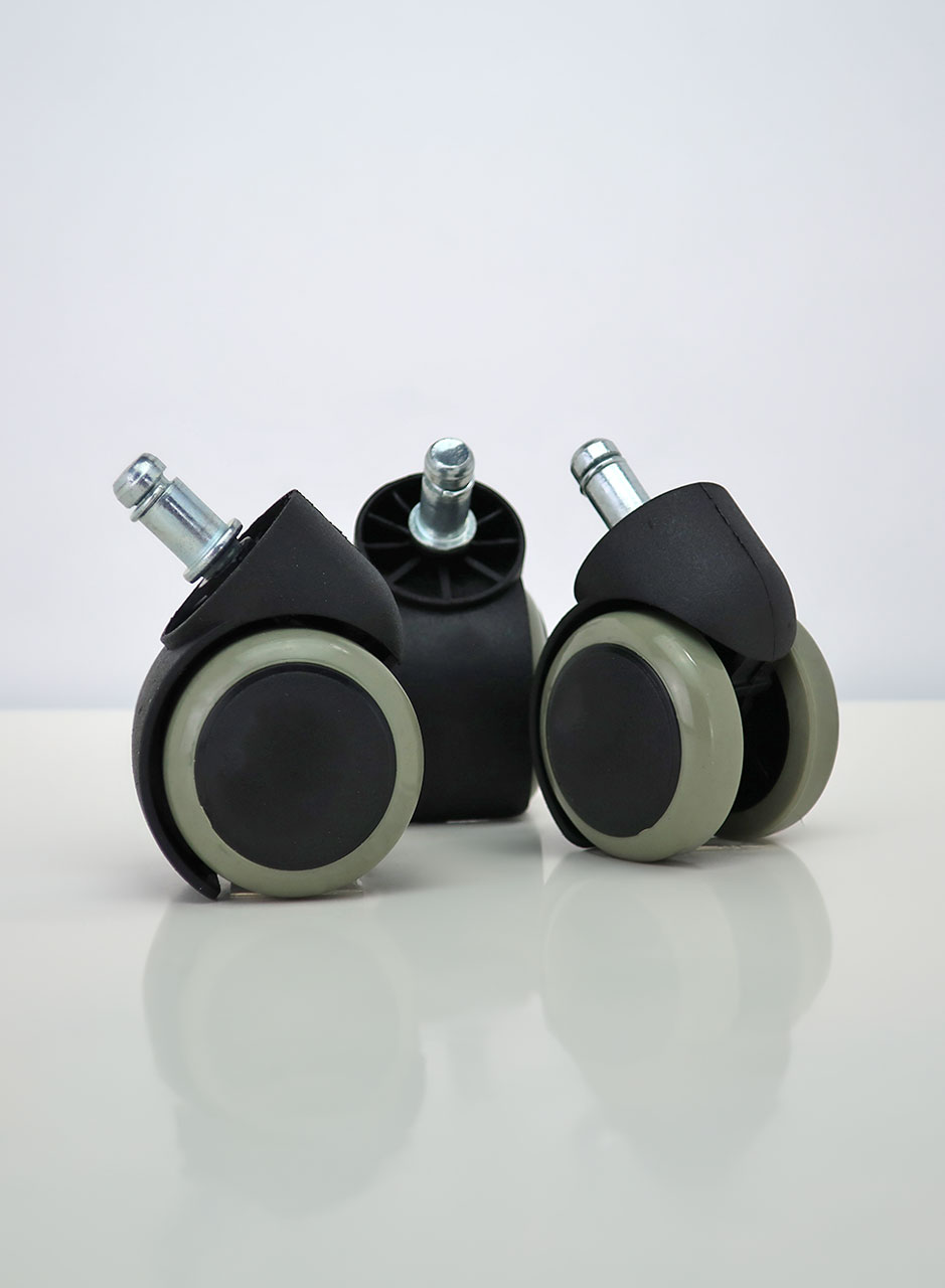 Casters -  Pack of 5 Plastic-Rubber Wheels for Belava Stools