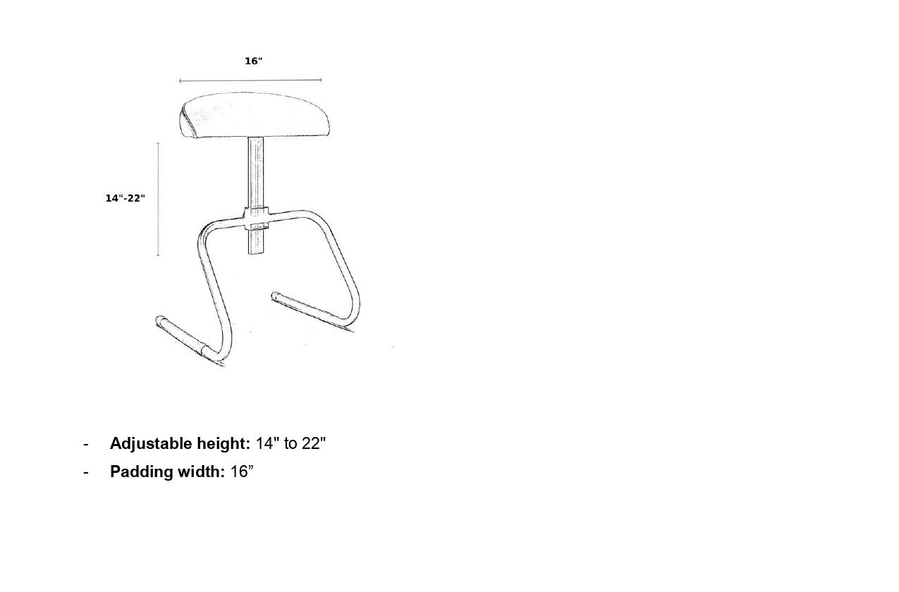 Belava Pedicure Foot Rest, Free Standing