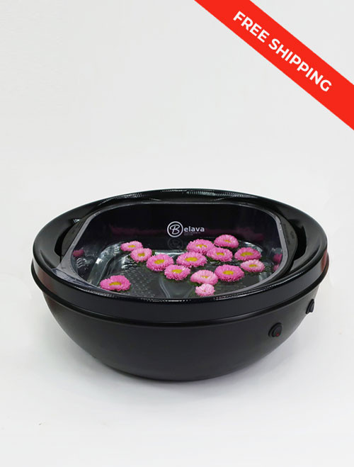 TRIO Foot Spa in Black |  w/ Heat & Vibration