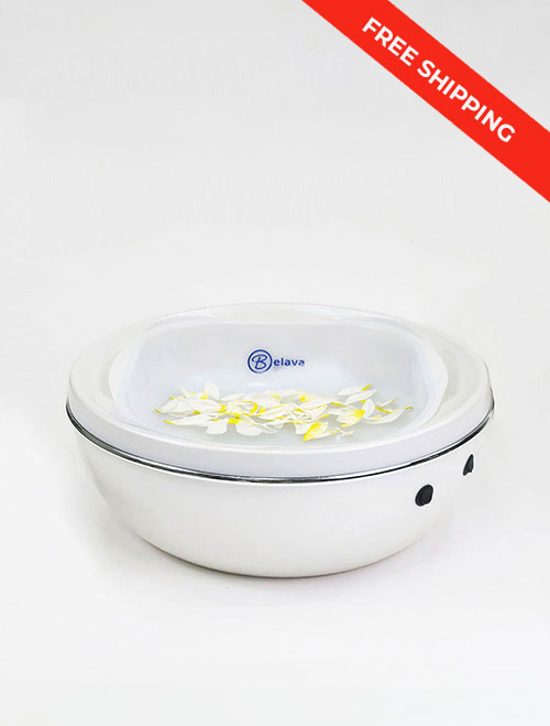 TRIO Foot Spa in White | w/ Heat & Vibration